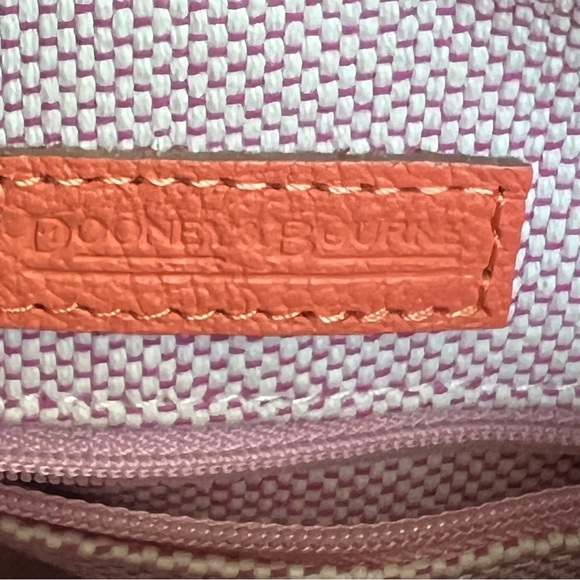 Dooney & Bourke Pebble Grain Small Kiley Hobo Crossbody Bag in Coral | EUC - Picture 9 of 12